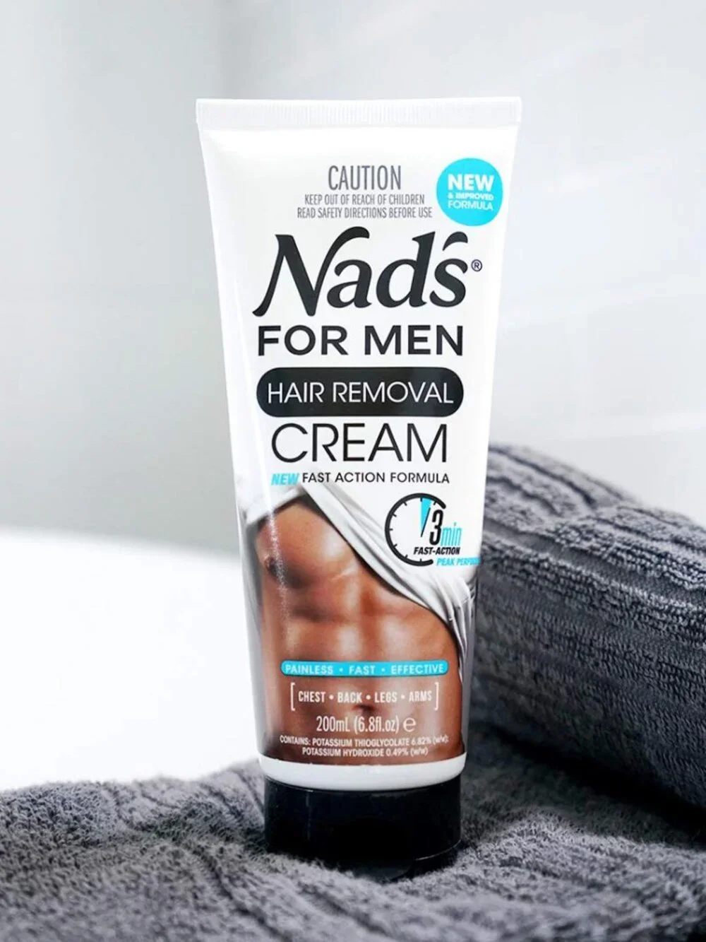 Nad's For Men Hair Removal Cream, Painless Hair Removal For Men, Soothing Depila